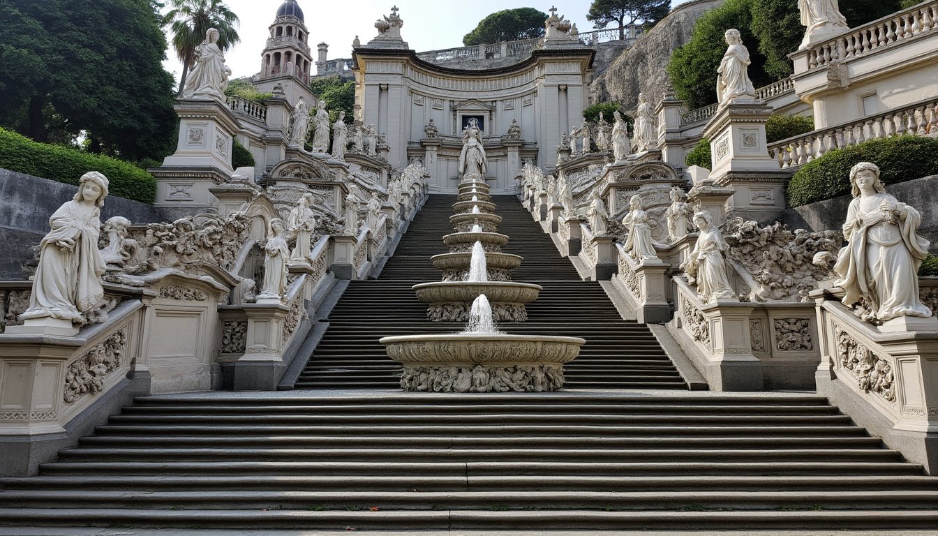 découvrez le magnifique sanctuaire du bom jesus do monte à braga, un site emblématique du portugal connu pour son architecture baroque, ses escaliers monumentaux et ses vues panoramiques spectaculaires. partez à la rencontre de ce lieu de pèlerinage unique chargé d’histoire et de spiritualité.