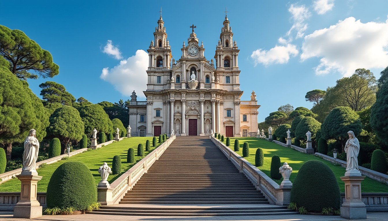 découvrez le remarquable sanctuaire du bom jesus do monte à braga, un site emblématique du patrimoine religieux portugais, célèbre pour son escalier monumental et ses vues panoramiques exceptionnelles.