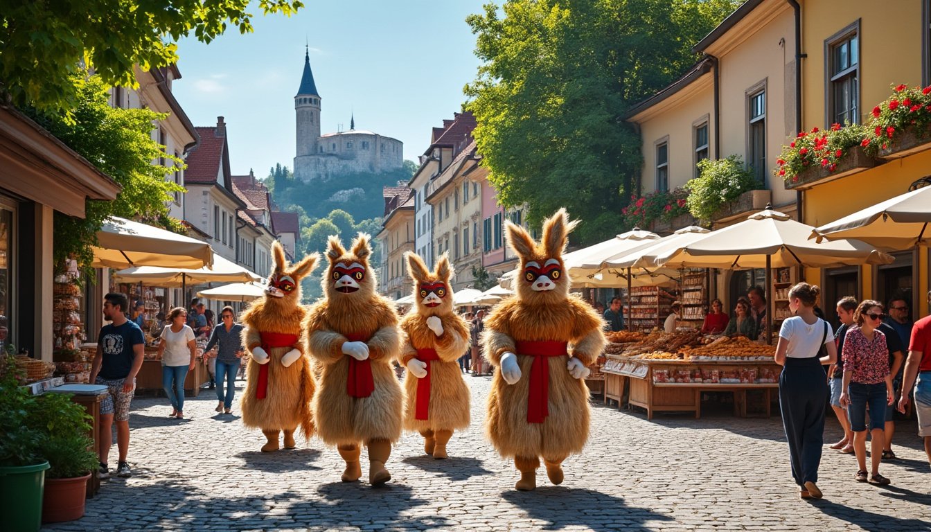 partez en balade à ptuj et plongez dans l’univers fascinant des kurents, ces créatures traditionnelles surprenantes. découvrez l’histoire, les légendes et les festivités uniques de cette charmante ville slovène.
