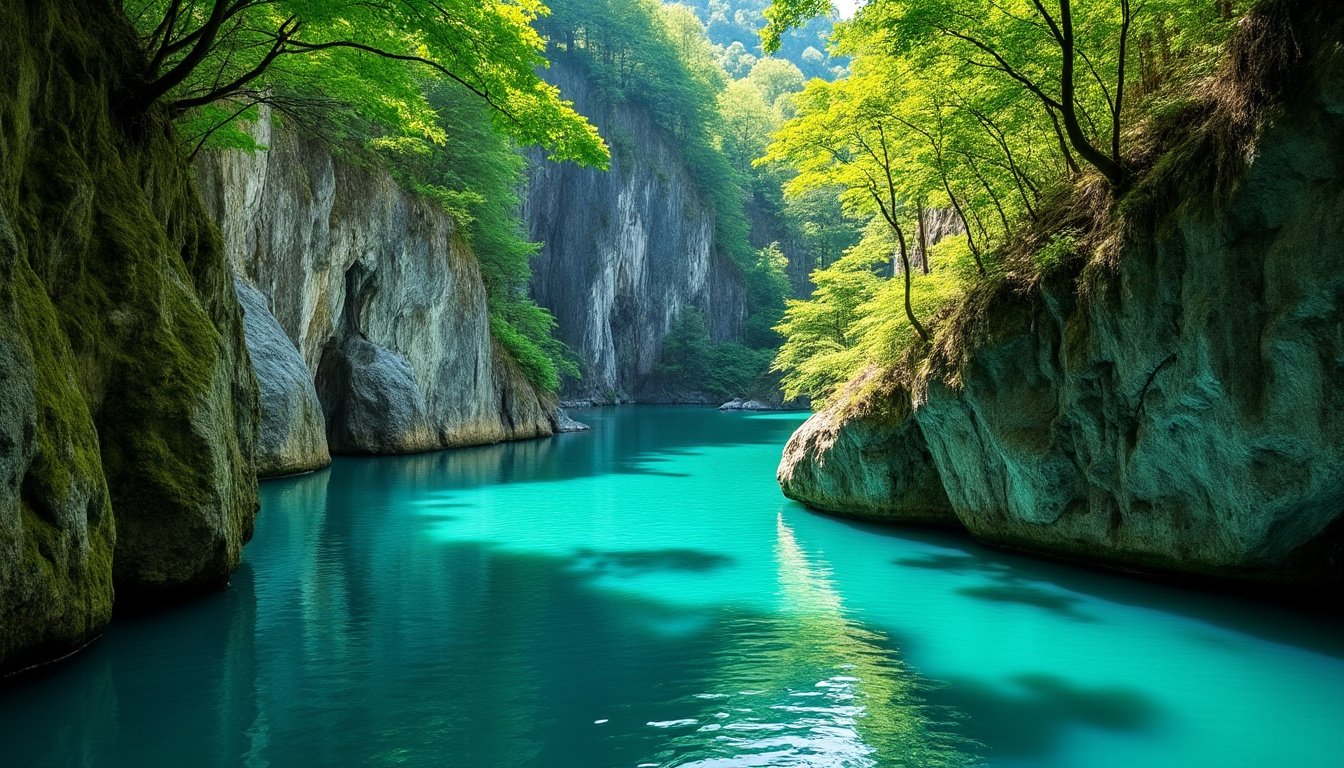 découvrez les gorges de tolmin, un lieu enchanteur où la nature sauvage et les eaux turquoise créent un décor spectaculaire. partez à l’aventure et laissez-vous émerveiller par ce site incontournable de la slovénie.